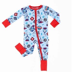 The Sleepy Sloth Thomas and Friends Bamboo Zippered Pajamas Size 12-18 Months